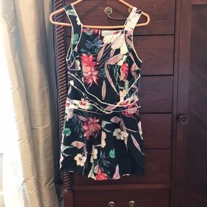 Short floral romper